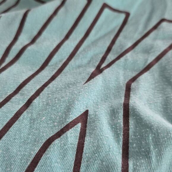 Victoria's Secret Pink Women's Size Large Blue Long Sleeve Logo Mesh T-shirt - Picture 7 of 7